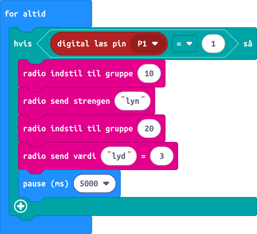 MakeCode-blokke: d-pir